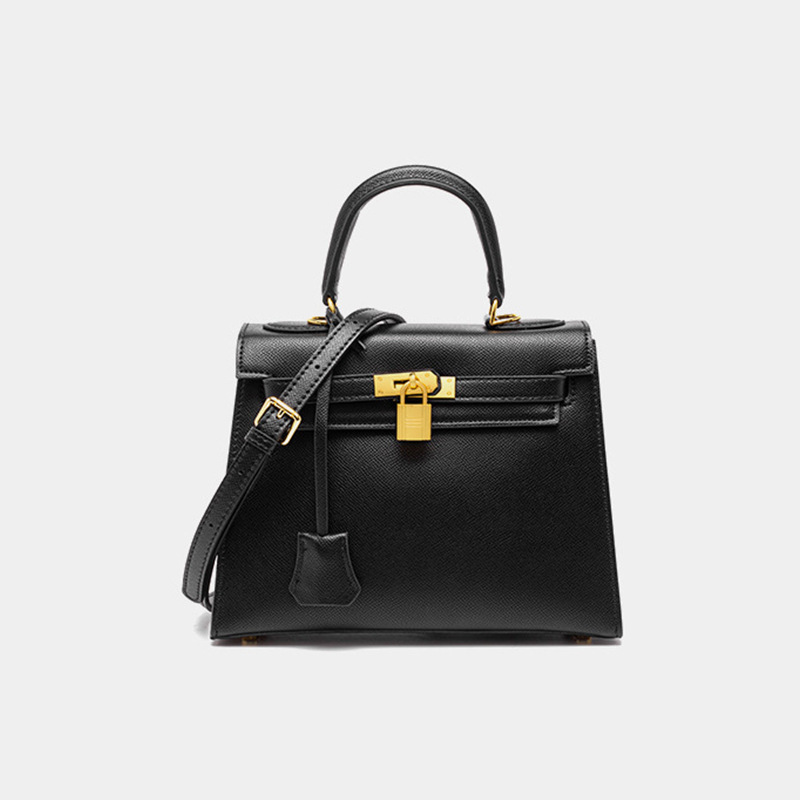 Solid Color Pu Leather Shoulder Bag Fashion Designer Small Handbag Top  Handle Bags For Women Luxury