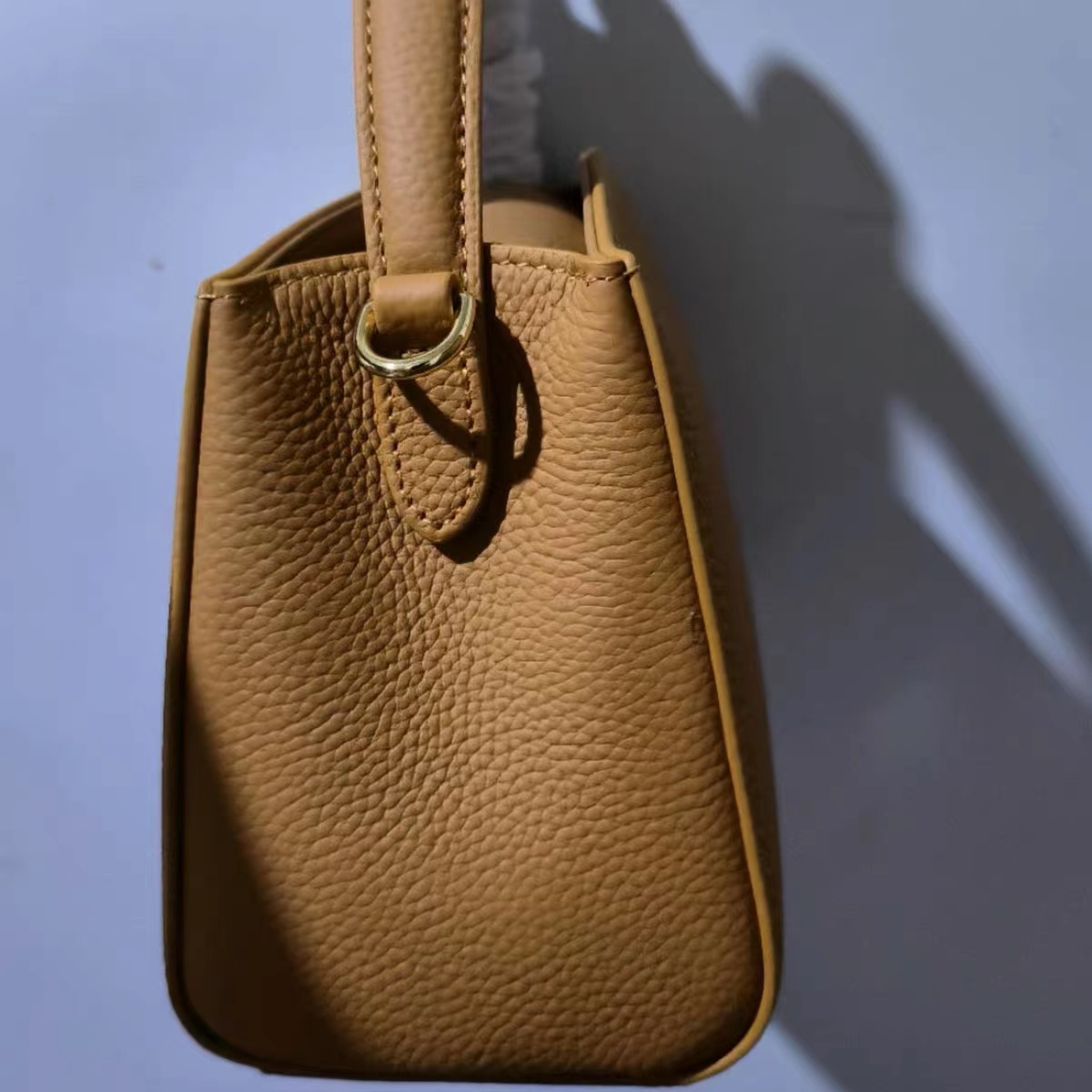 Petites sacoches minimales en cuir véritable avec bandoulière pour femmes photo review