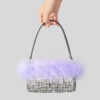 Women's Feather Rhinestones Evening Bagutte Bags