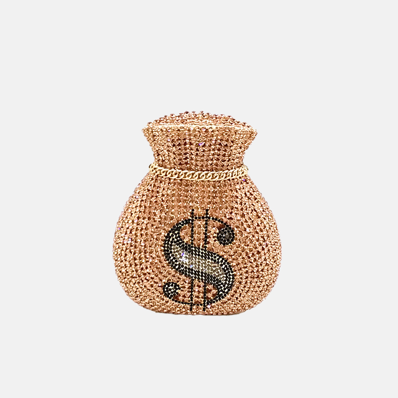 Women's Full Rhinestones Mini Money Pocket Evening Bags