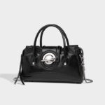 Women's Metal Docoration Genuine Leather Handbags