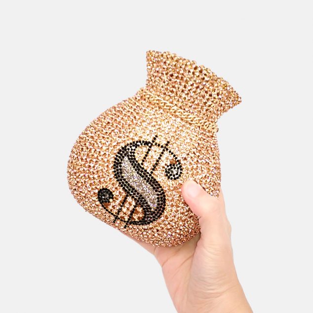 Women's Full Rhinestones Mini Money Pocket Evening Bags