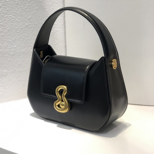 Women's Small Top Handle Crossbody Clutch Bags in Genuine Leather