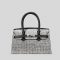 Women's Rhinestone Small Top Handle Evening Bags in Silver