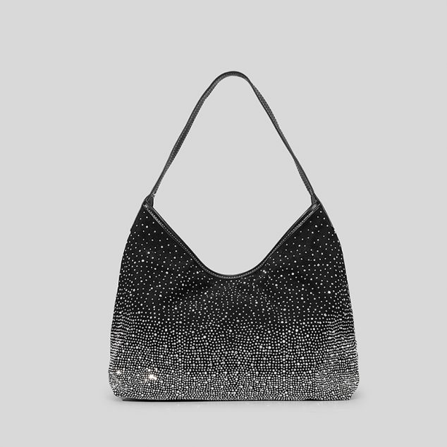 Women's Rhinestone Canvas Hobo Bags