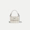 Women's Woven Cowhide Leather Shoulder Bags with Crossbody Strap