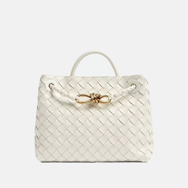 woven leather tote