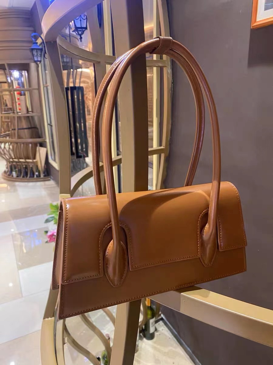 Women's Minimalism Flap Baguette Bags in Genuine Leather photo review