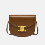 Women's Buckle Shoulder Saddle Bags in Genuine Leather