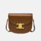 Women's Buckle Shoulder Saddle Bags in Genuine Leather