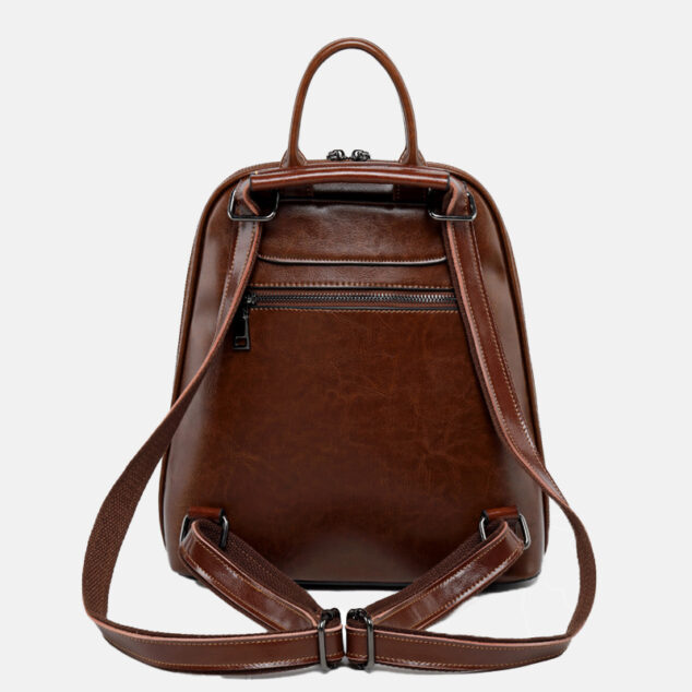 Women's Genuine Leather Minimal Backpacks