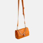 Women's Flap Snake Quilted Shoulder Bags in Genuine Leather