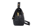 Women's Black Genuine Leather Crossbody Shoulder Bag