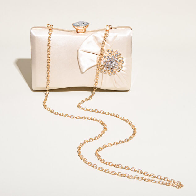 Women's White Pearls Beaded Evening Clutch Bags - ROMY TISA