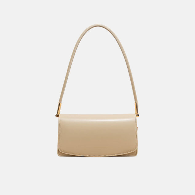Women's Genuine Leather Baguette Shoulder Bag - ROMY TISA