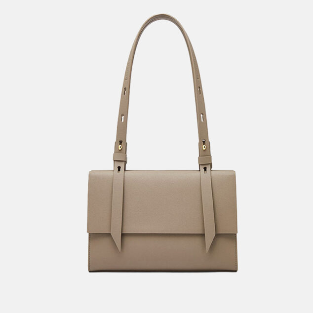 Sac à bandoulière en cuir véritable pour femmes - Crossbody Tote