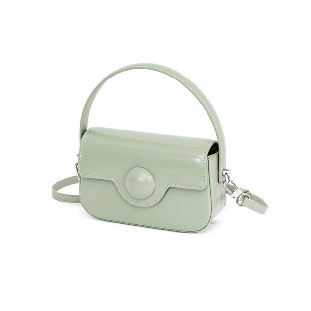 Women's Mini Genuine Leather Magnetic Closure Crossbody Top Handle Bag