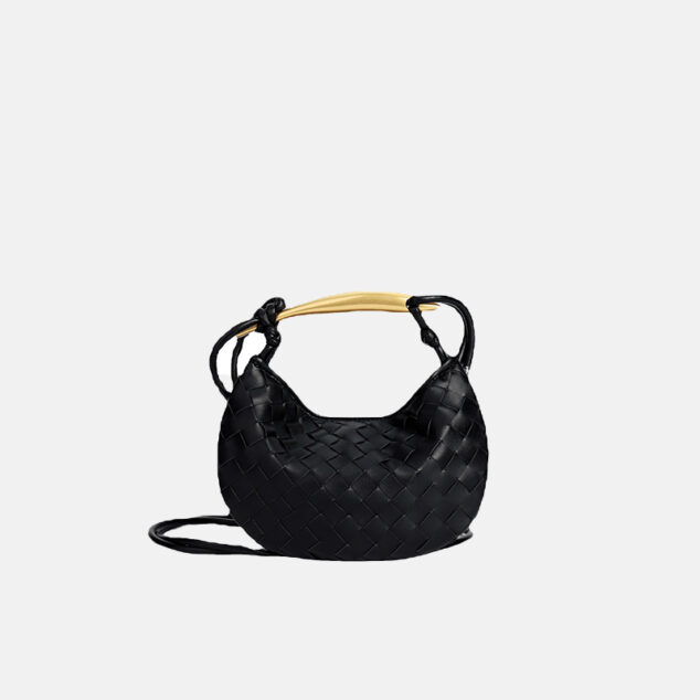 Mini Woven Bucket Crossbody