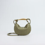 Women's Mini Woven Leather Crossbody Clutch Bag