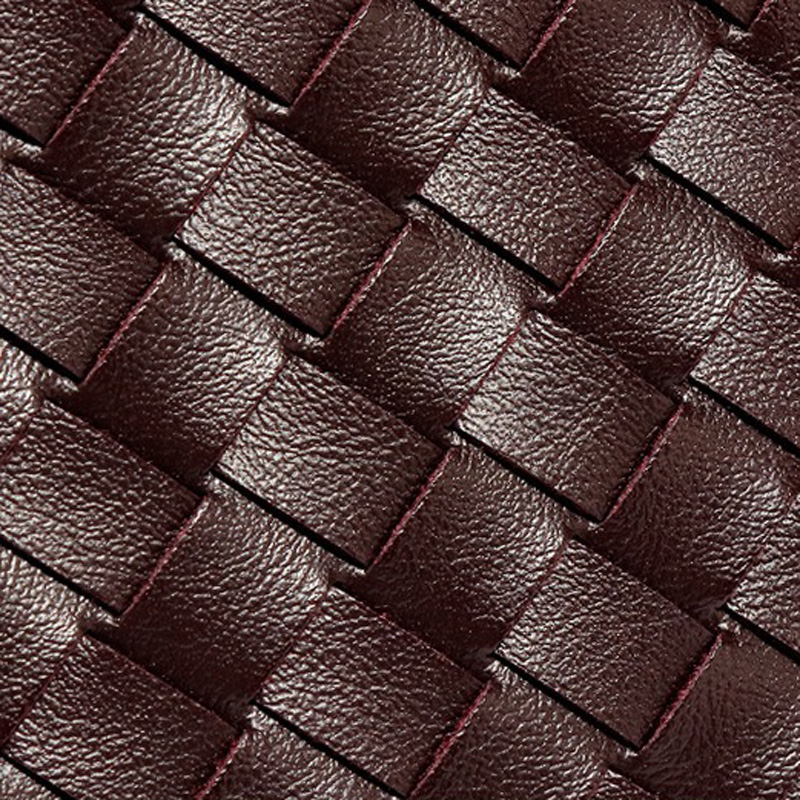 Mini pochette en cuir tressé pour femmes