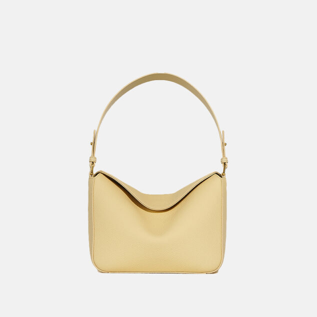 Women's Minimalist Genuine Leather Shoulder Baguette Bag