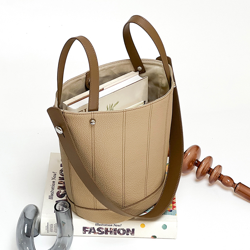 Women's Genuine Leather Crossbody Mini Bucket Bags - ROMY TISA