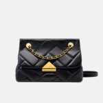 Women's Quilted Leather Chain Shoulder Bag