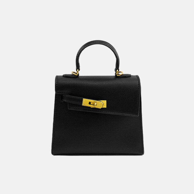 Petit sac à bandoulière en polyester pour femmes avec boucle de fermeture