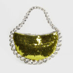 Women's Sparkling Rhinestone Shoulder Bag with PU Material