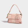 Women's Woven PU Patchwork Mini Tote Shoulder Bag