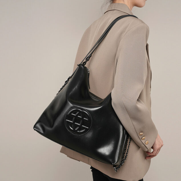 Women's Vintage Vegan Leather Hobo Bags Shoulder Bags with Zipper - ROMY  TISA