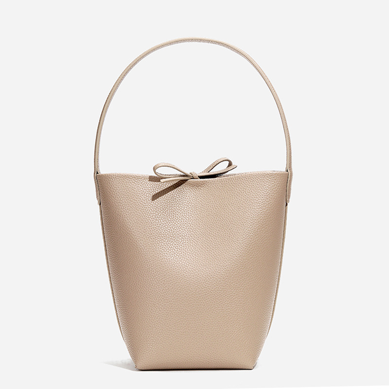 Minimalist Solid Color Bucket Bag All Match Textured Shoulder Bag Womens  Simple Pu Leather Bag, Today's Best Daily Deals