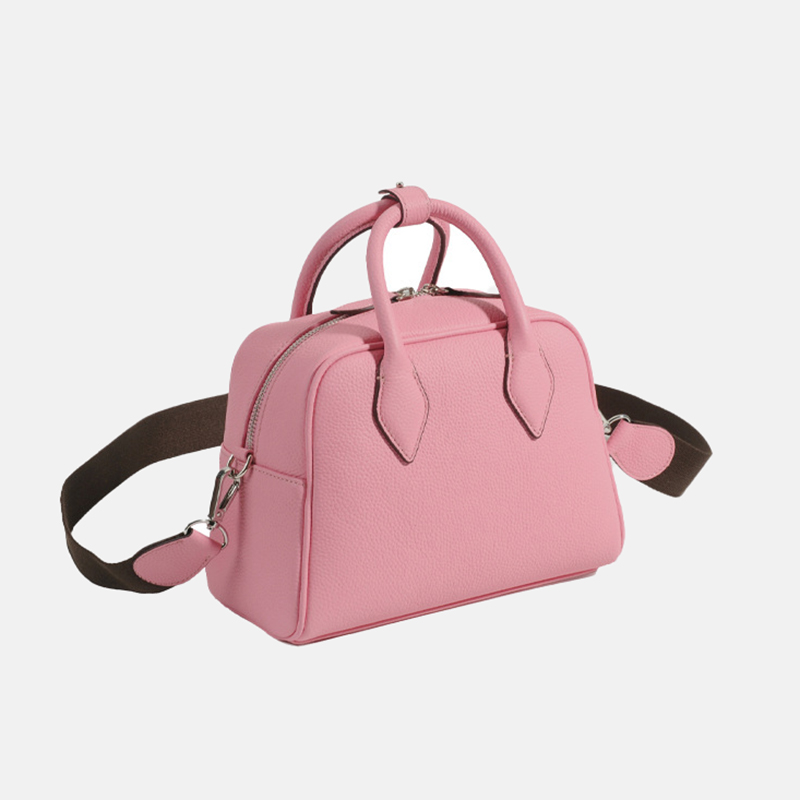 Women's Minimalist Genuine Leather Shoulder Top Handle Bag - ROMY TISA