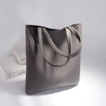 Women's Minimalist Genuine Leather Tote Bag