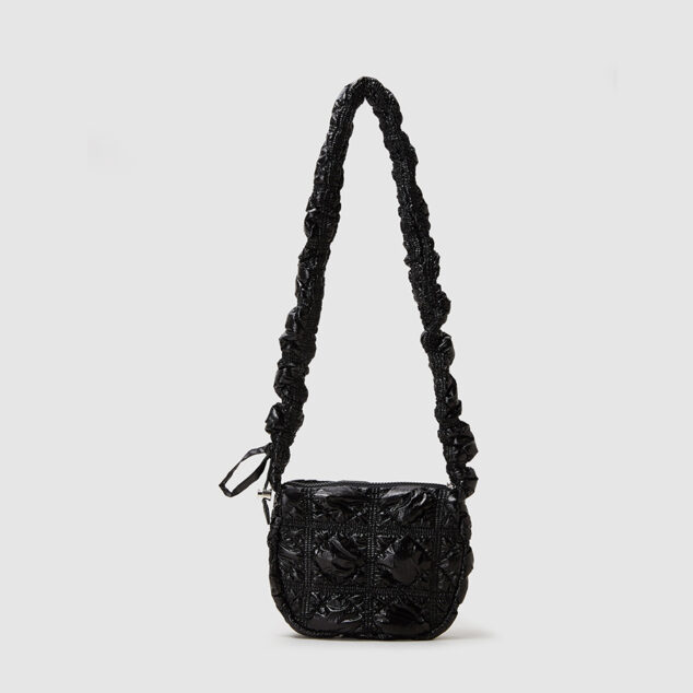 NYLON CROSSBODY BAG - Black