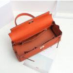 Women's Genuine Leather Top Handle Baguette bag