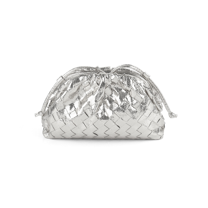 Small Silver Clutch Purse Evening Bag for Weddings