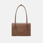 Women's Minimal Dual Strap Baguette Bags in Genuine Leather