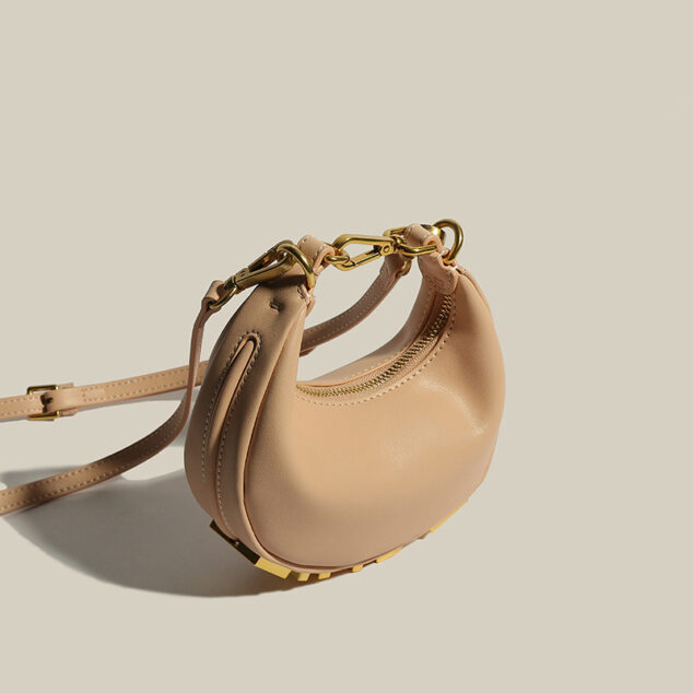 Handbag Crescent Leather, Handbag Women's Leather