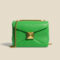 Women's Genuine Leather Studded Chain Shoulder Bag