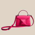 Women's Large Studs Shoulder Bag in Genuine Leather