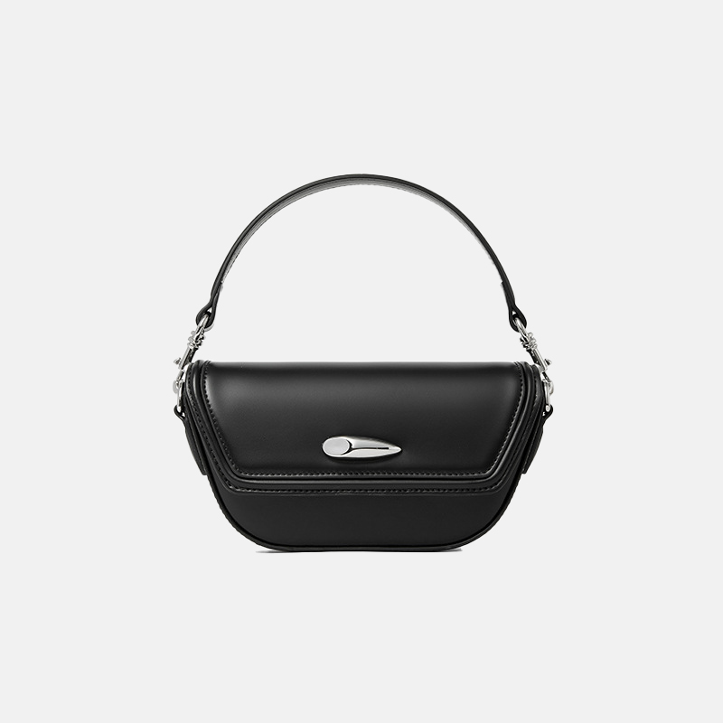 Women's Mini Minimalist Genuine Leather Single Shoulder Saddle Bag