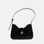 Women's Minimalist Genuine Leather Lock Buckle Shoulder Bag