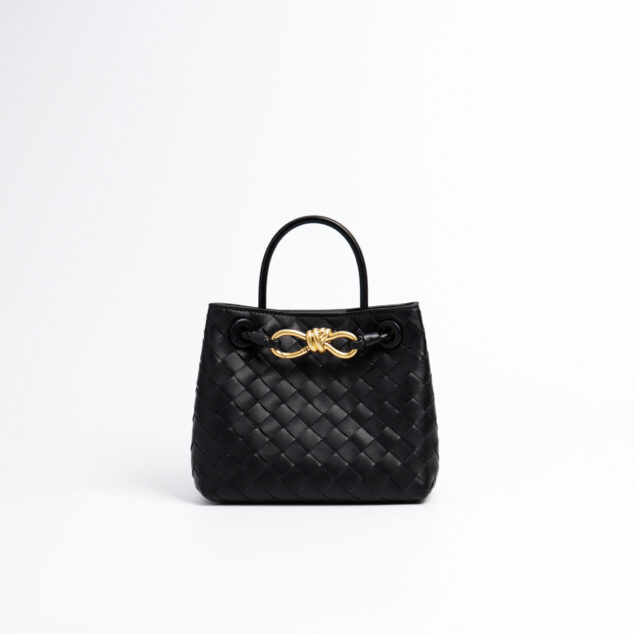 Mini Black Soft Vegan Leather Crossbody Bag Diamond Lattice 