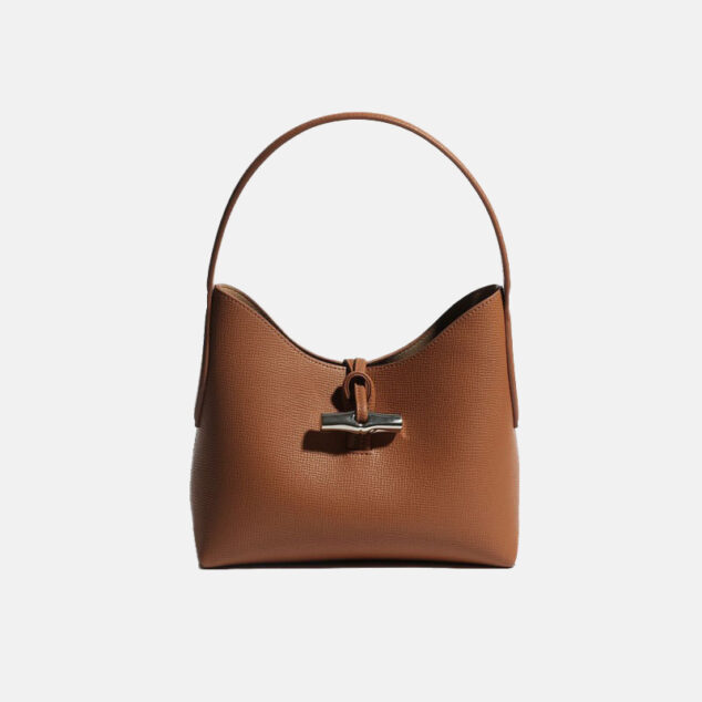 Women's Genuine Leather Drawstring Lock Tote Bag - ROMY TISA