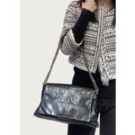 Women's Leather Quilted Magnetic Flap Chain Crossbody Bag