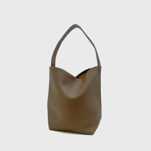 Women's Minimalist Genuine Leather Plain Tote Bag - ROMY TISA