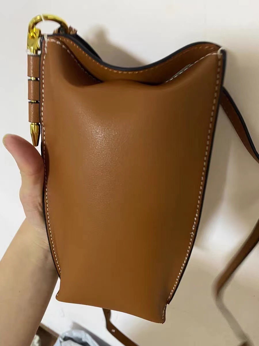 Women's Genuine Leather Crossbody Mini Bucket Bags photo review