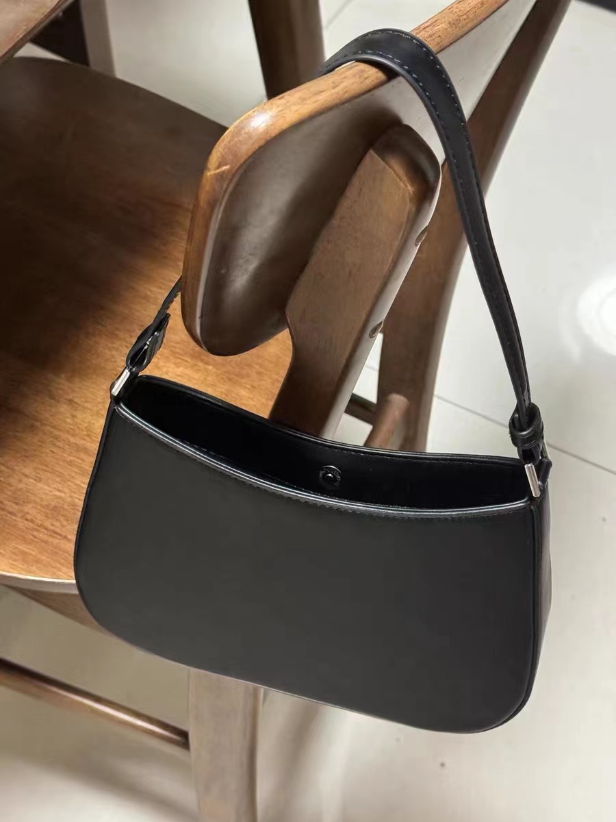 Women's Minimal Genuine Leather Baguette Bags photo review
