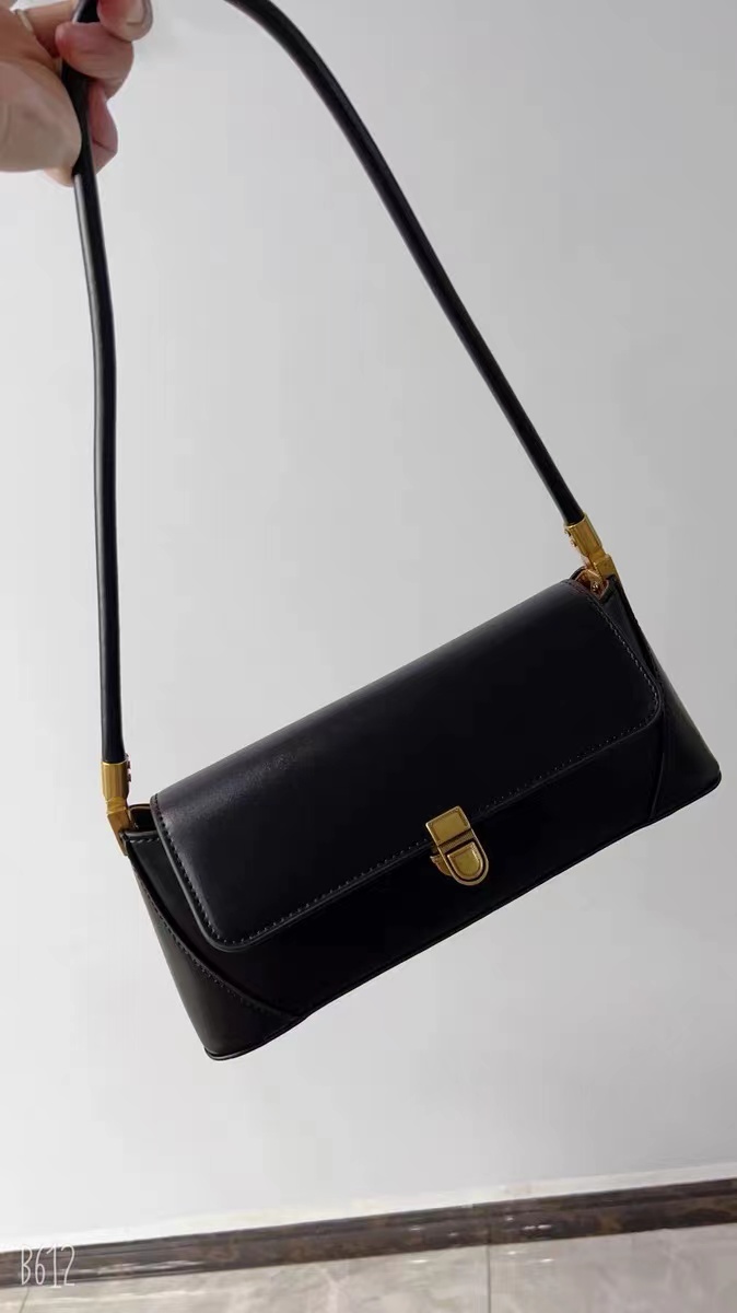Women's Genuine Leather Minimal Baguette Bags photo review